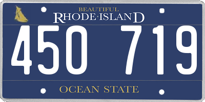 RI license plate 450719
