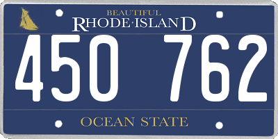 RI license plate 450762