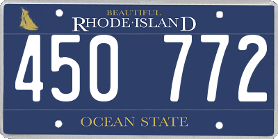 RI license plate 450772