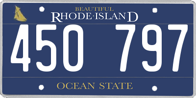 RI license plate 450797