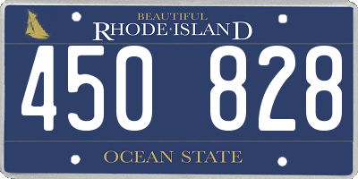 RI license plate 450828