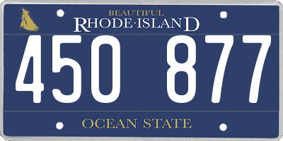 RI license plate 450877