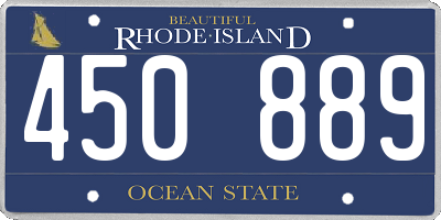 RI license plate 450889