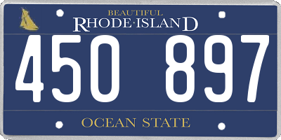 RI license plate 450897