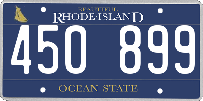 RI license plate 450899