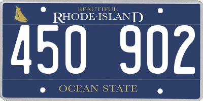 RI license plate 450902