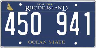 RI license plate 450941
