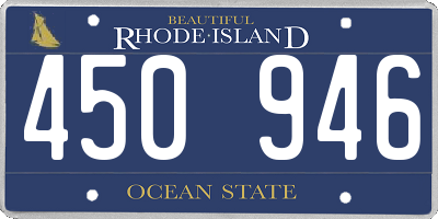 RI license plate 450946