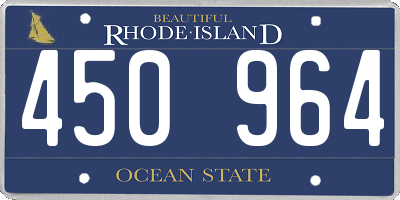 RI license plate 450964