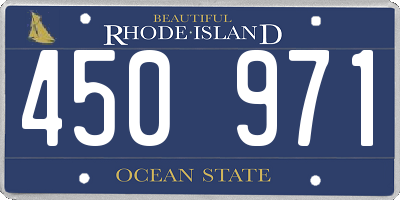 RI license plate 450971