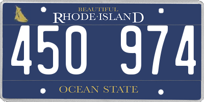 RI license plate 450974