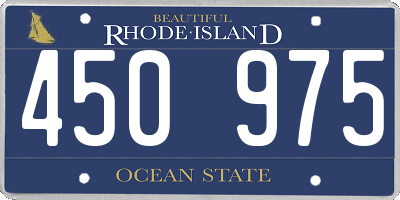 RI license plate 450975