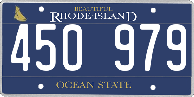 RI license plate 450979