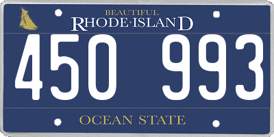 RI license plate 450993