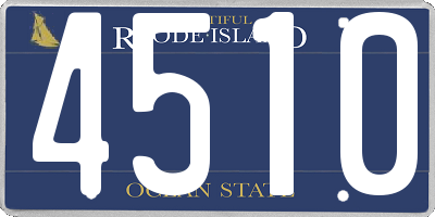 RI license plate 4510