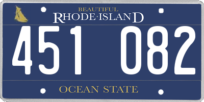 RI license plate 451082