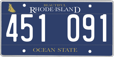 RI license plate 451091