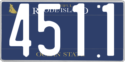 RI license plate 4511
