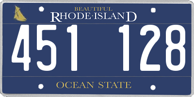 RI license plate 451128