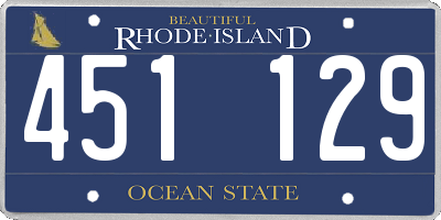 RI license plate 451129