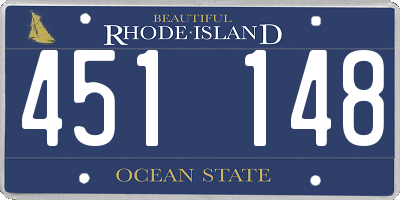 RI license plate 451148