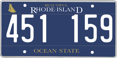 RI license plate 451159