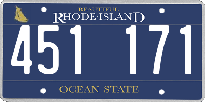 RI license plate 451171