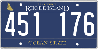 RI license plate 451176