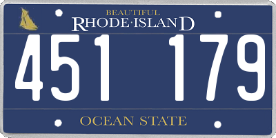 RI license plate 451179