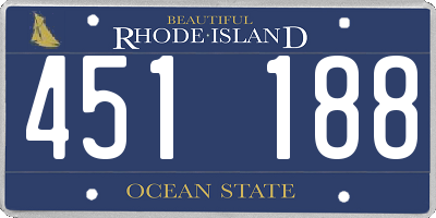 RI license plate 451188