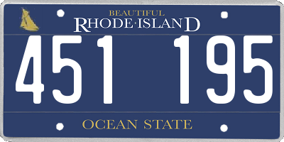 RI license plate 451195