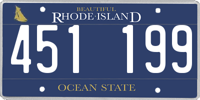 RI license plate 451199