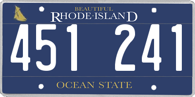 RI license plate 451241
