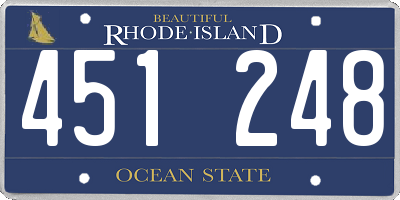 RI license plate 451248
