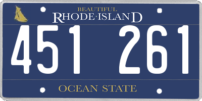 RI license plate 451261