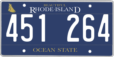 RI license plate 451264