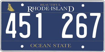 RI license plate 451267
