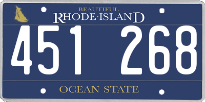 RI license plate 451268
