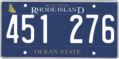 RI license plate 451276