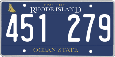 RI license plate 451279