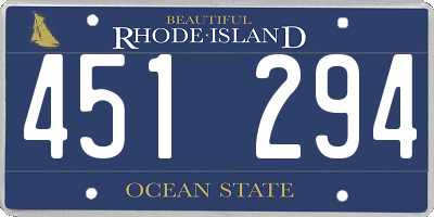 RI license plate 451294
