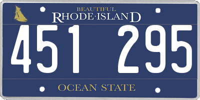 RI license plate 451295