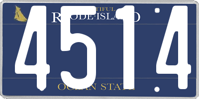 RI license plate 4514