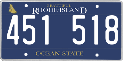 RI license plate 451518