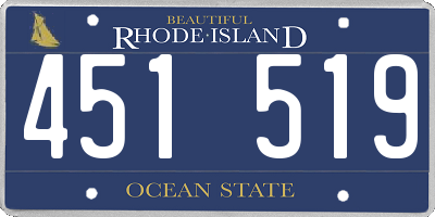 RI license plate 451519