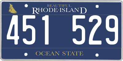 RI license plate 451529