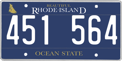 RI license plate 451564