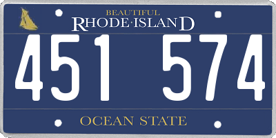RI license plate 451574