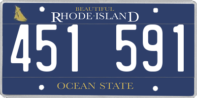 RI license plate 451591