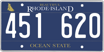 RI license plate 451620